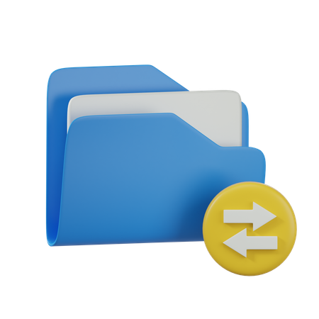 Transferencia de carpeta  3D Icon