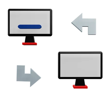 Transferência de dados  3D Icon