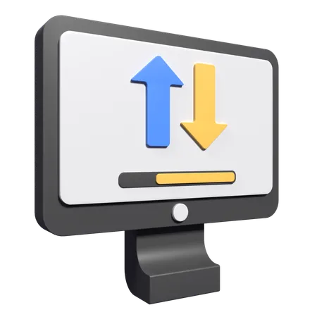 Transferência de dados  3D Icon