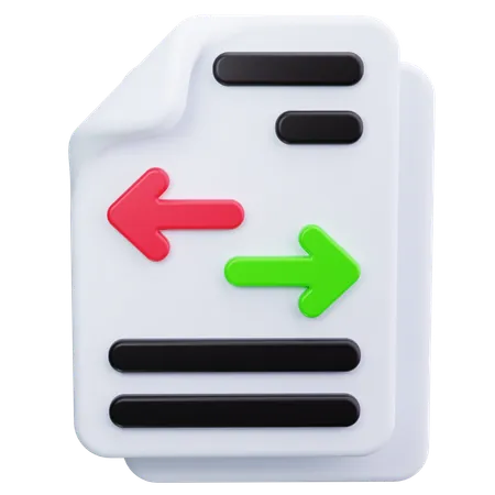 Transferência de dados  3D Icon