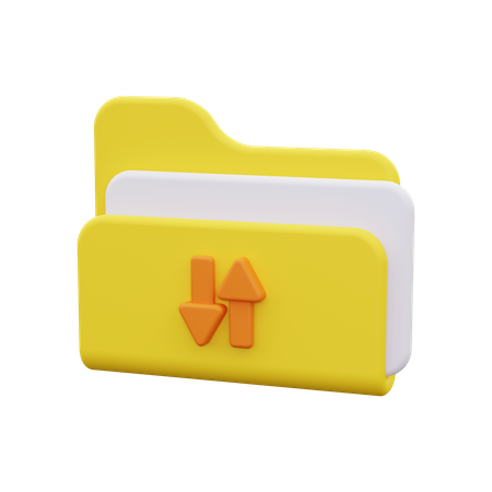 Transferência de dados  3D Icon