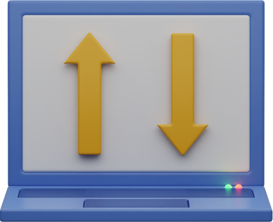 Transferência de dados de computador  3D Icon