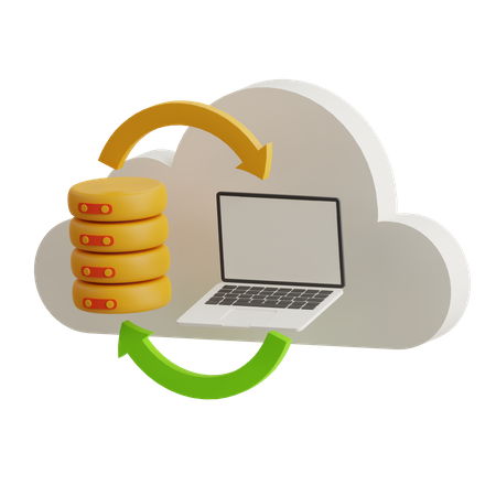 Transferencia de datos  3D Icon