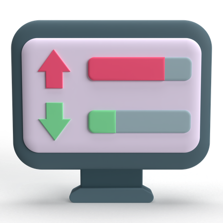 Transferencia de datos  3D Icon