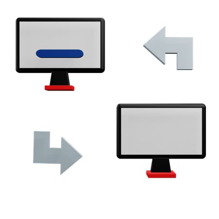 Transferencia de datos  3D Icon