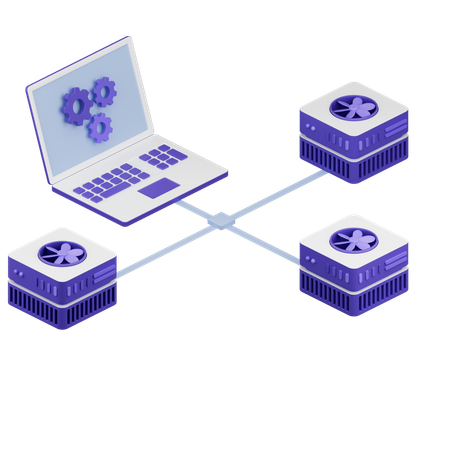 Transferencia de datos  3D Icon