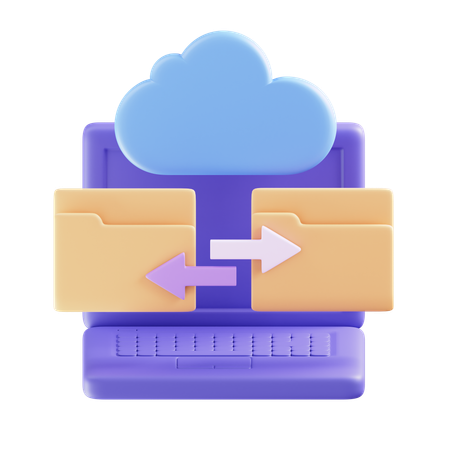 Transferencia de datos  3D Icon