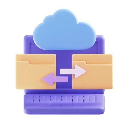 Transferencia de datos  3D Icon