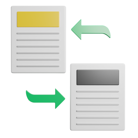 Transferencia de datos  3D Icon