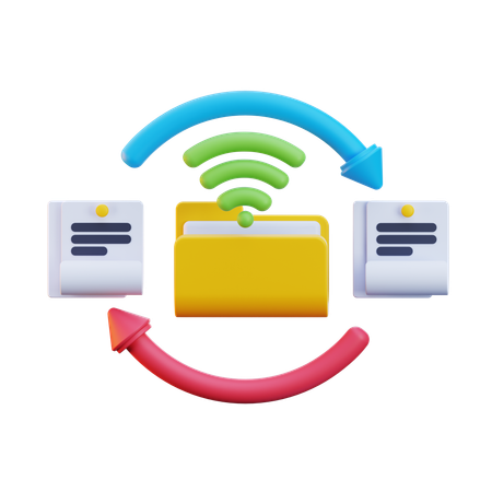 Transferir datos  3D Icon