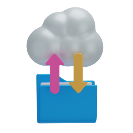 Transferencia de datos  3D Icon