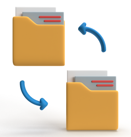 Transferencia de datos  3D Icon