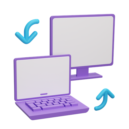 Transferencia de datos  3D Icon