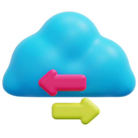 Transferencia de datos  3D Icon