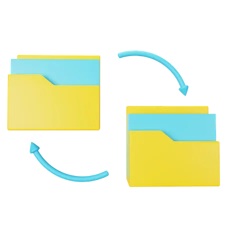 Transferencia de datos  3D Icon