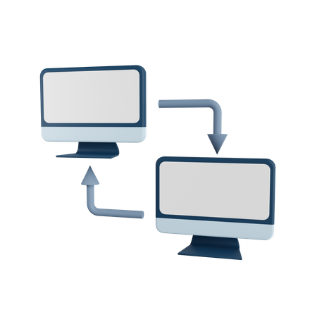 Transferencia de datos informáticos  3D Icon