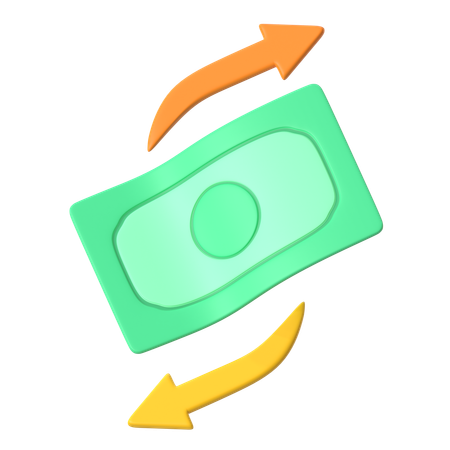 Transferencia de dinero  3D Icon