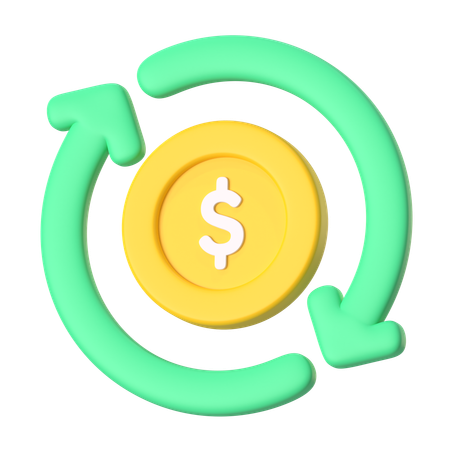 Transferencia de dinero  3D Icon