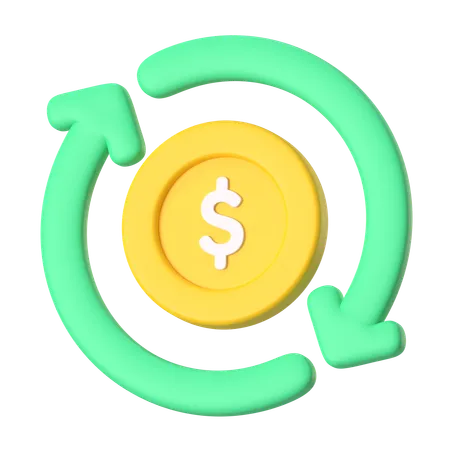 Transferencia de dinero  3D Icon