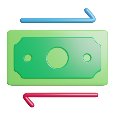 Transferencia de dinero  3D Icon