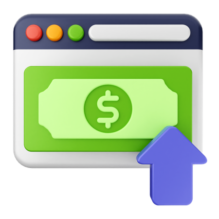 Transferir dinero  3D Icon