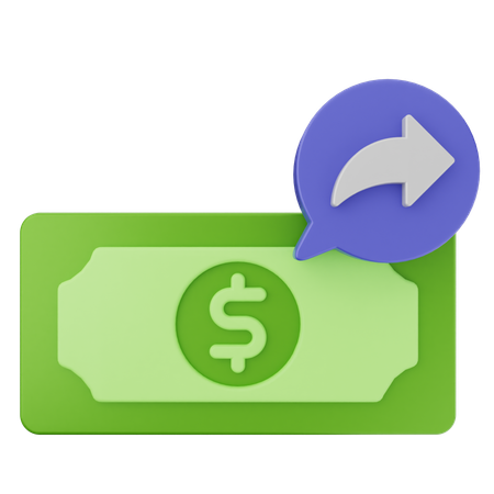 Transferir dinero  3D Icon