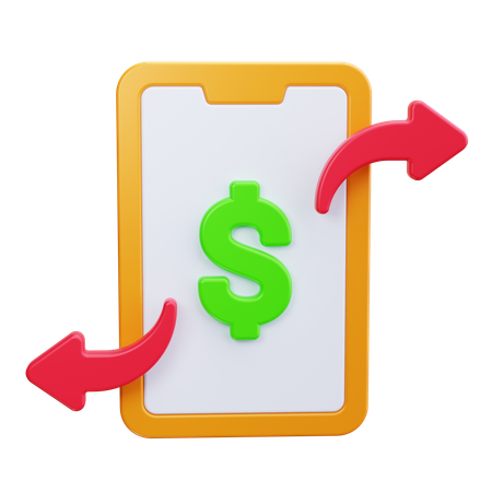 Transferencia de dinero  3D Icon