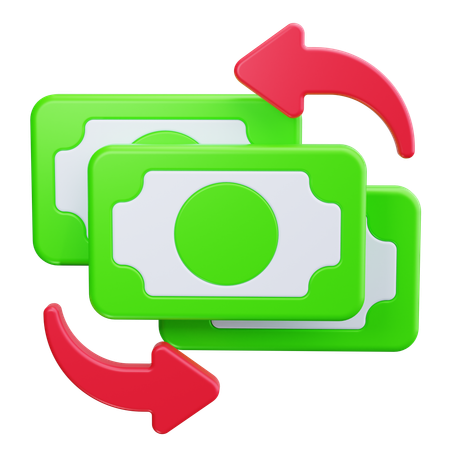 Transferencia de dinero  3D Icon