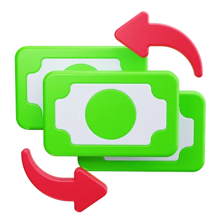 Transferencia de dinero  3D Icon