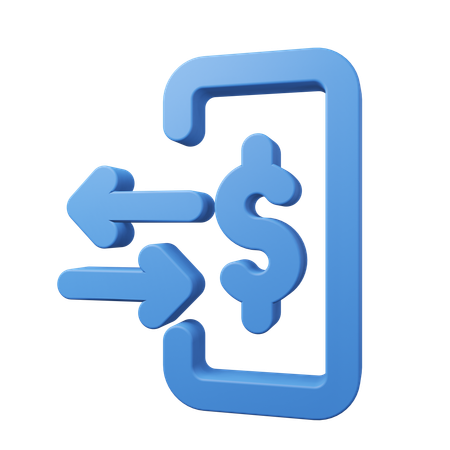 Transferencia de dinero  3D Icon