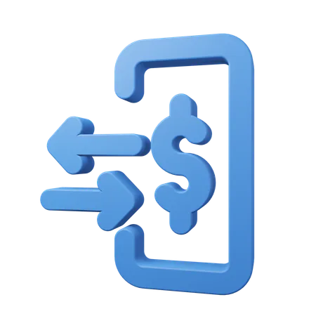 Transferencia de dinero  3D Icon