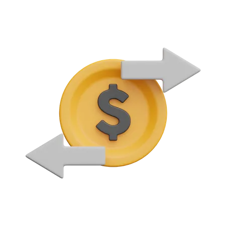 Transferencia de dinero  3D Icon