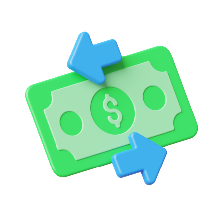 Transferencia de dinero  3D Icon