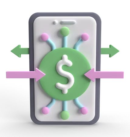 Transferencia de dinero  3D Icon