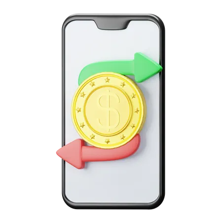 Transferência de dinheiro  3D Icon