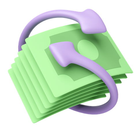 Transferência de dinheiro  3D Icon