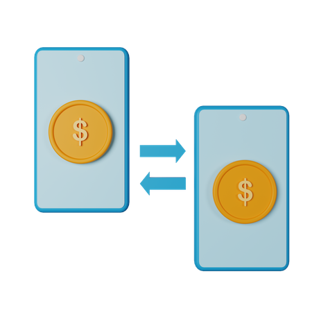 Transferência de dinheiro  3D Icon