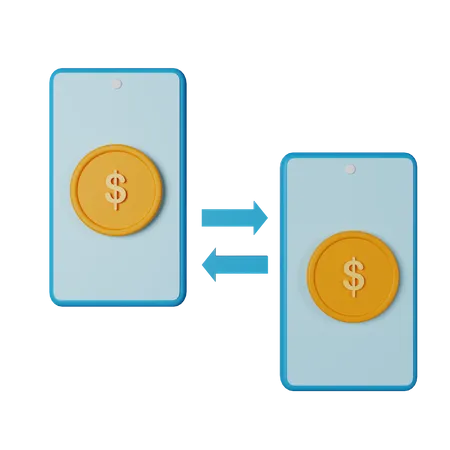 Transferência de dinheiro  3D Icon