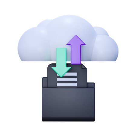 Transferência de documentos  3D Icon