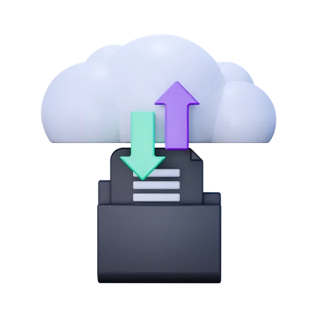 Transferência de documentos  3D Icon