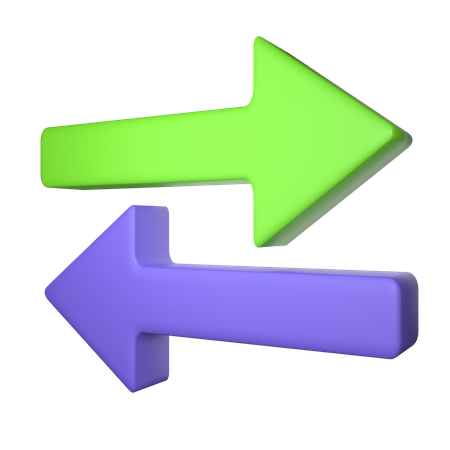Flecha de transferencia  3D Icon