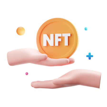 Transferencia nft 3D Icon