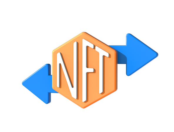 Transferencia nft  3D Icon