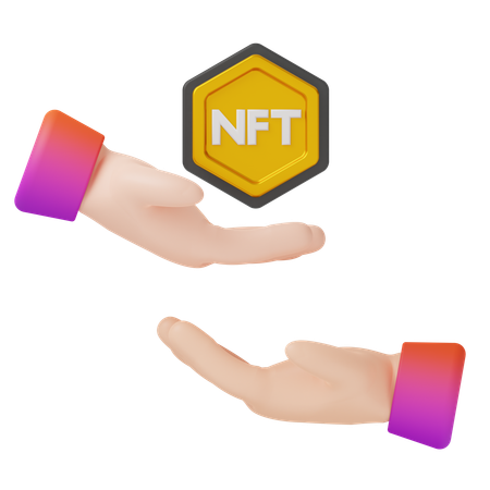 Transferencia nft  3D Icon