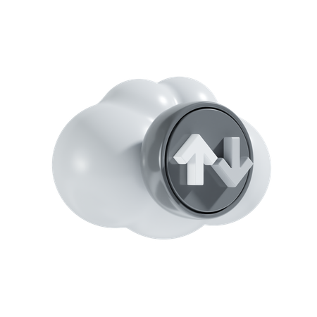 Transferencia a la nube  3D Icon