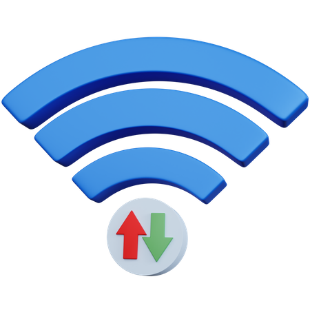 Transferencia wifi  3D Icon