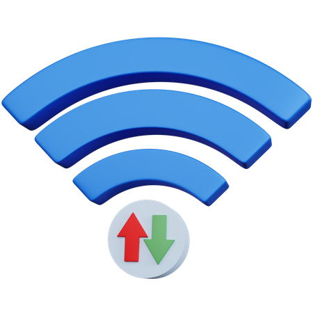 Transferência wi-fi  3D Icon