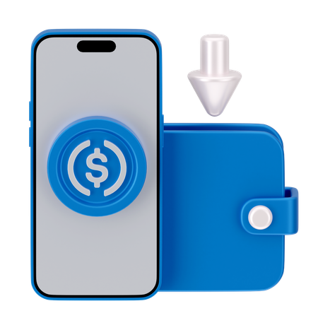 Transferir a la billetera  3D Icon