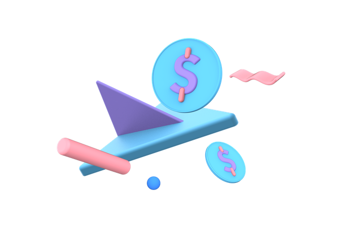 Transferir dinero  3D Illustration