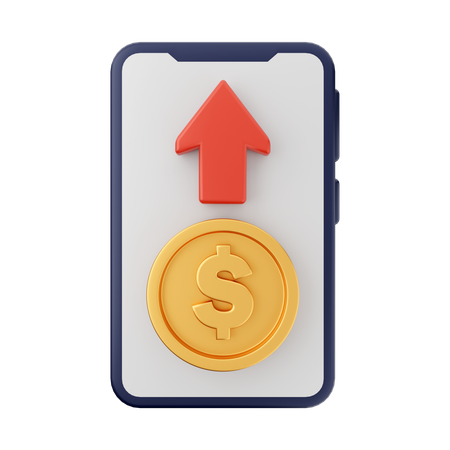 Transferir dinero  3D Illustration